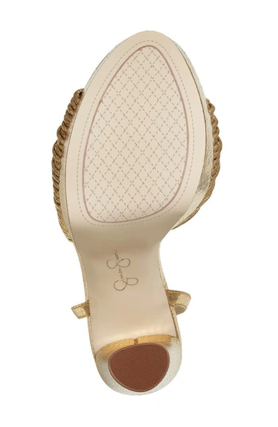 Jessica Simpson Women's Immie Platform Dress Sandals In Gold