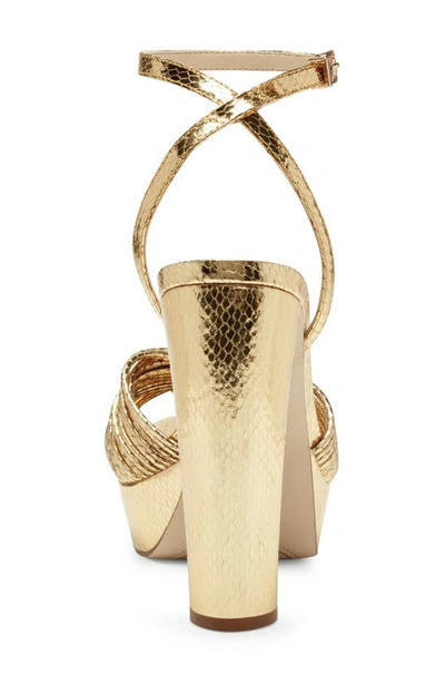 Shop Jessica Simpson Immie Platform Sandal In Gold