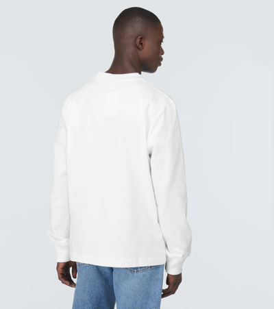 Shop Ami Alexandre Mattiussi Ami De Coeur Cotton Sweatshirt In White