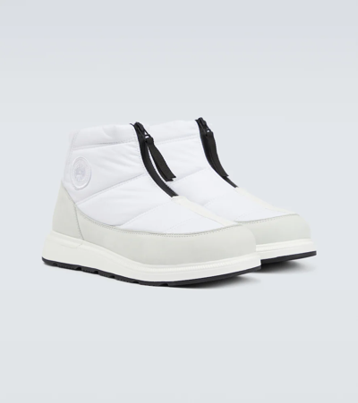 Shop Canada Goose Crofton Puffer Boots In White