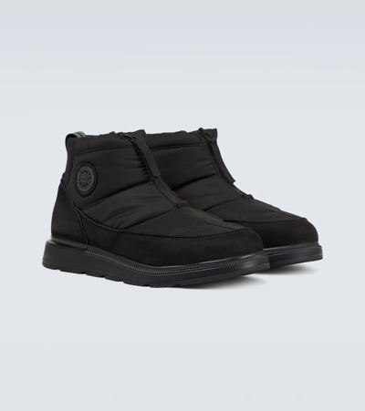 Shop Canada Goose Crofton Puffer Boots In Black