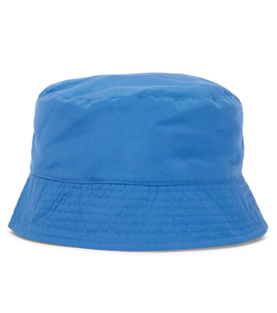 Shop Kenzo Reversible Printed Bucket Hat In Electric Blue