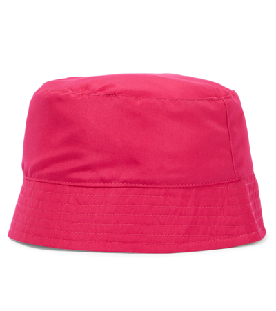 Shop Kenzo Reversible Printed Bucket Hat In Fuchsia