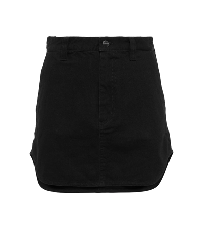 Shop Wardrobe.nyc Wardrobe. Nyc X Carhartt Wip Cotton Miniskirt In Black
