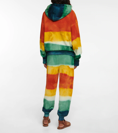 Shop Alanui Paradise Striped Hoodie In Multicolor
