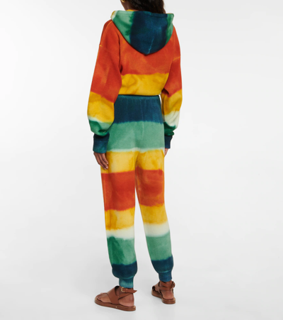 Shop Alanui Paradise Striped Sweatpants In Multicolour