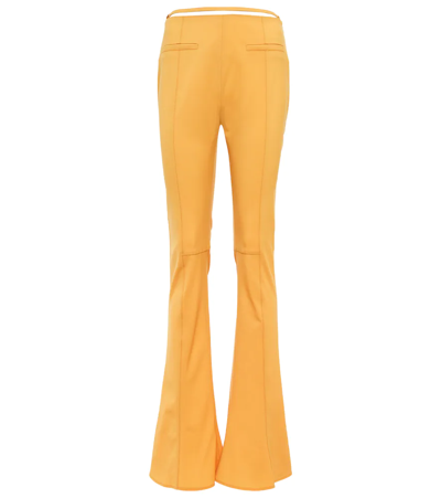 Shop Jacquemus Le Pantalon Tangelo Wool-blend Pants In Orange