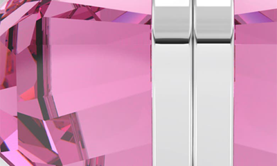 Shop Swarovski Lucent Crystal Hinged Bangle Bracelet In Rose