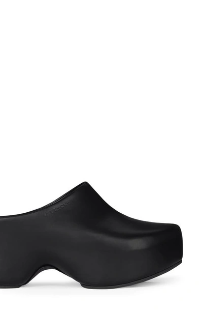 Shop Givenchy Smooth Leather Clogs In 001 Black