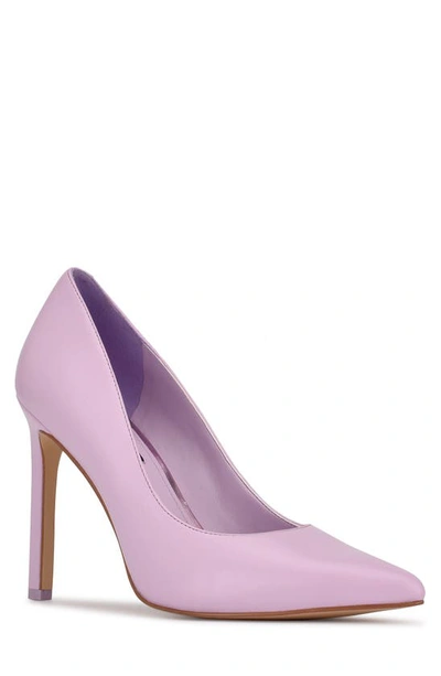 Shop Nine West 'tatiana' Pointy Toe Pump In Lilac Leather