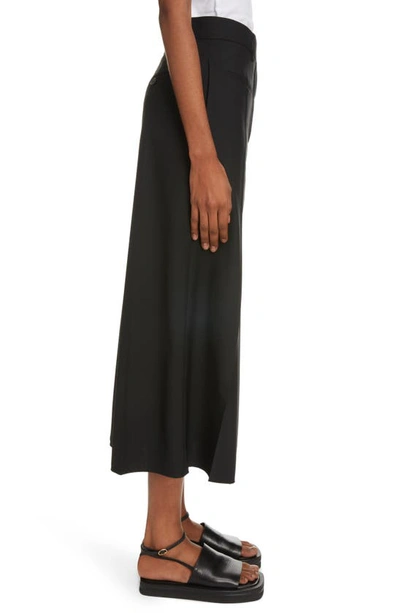 Shop Victoria Beckham Tailored Wool Midi Skirt In Black