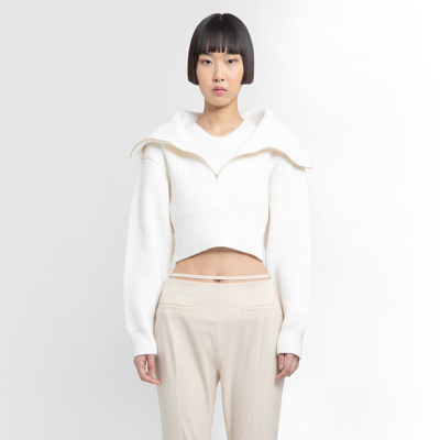 Shop Jacquemus Knitwear In Off-white