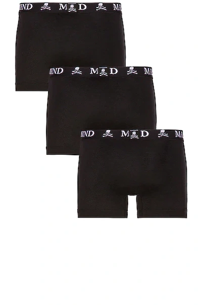 Shop Mastermind Japan Boxers (set Of 3) In Black