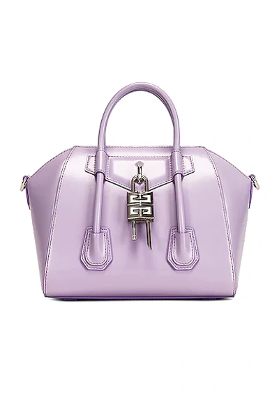 Givenchy Mini Antigona Lock Bag In Mauve | ModeSens