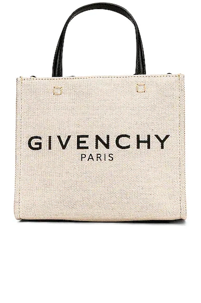 Shop Givenchy Mini G Tote Shopping Bag In Beige & Black