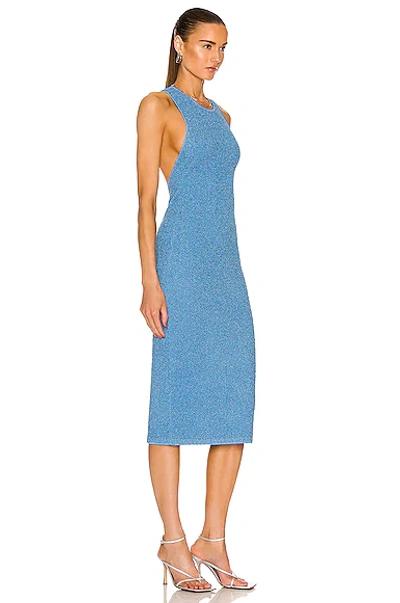 Shop Galvan Selene Dress In Electric Blue