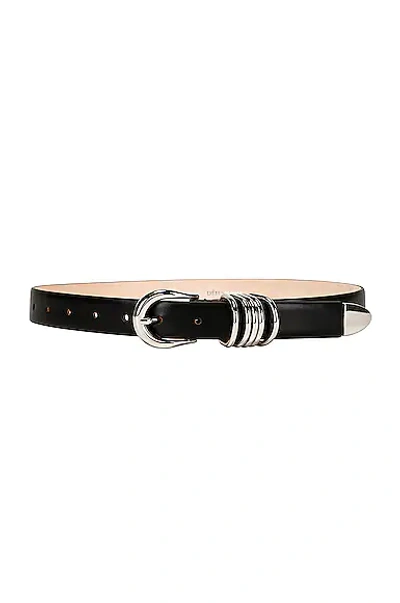 Shop Dehanche Hollyhock Belt In Black & Silver