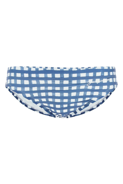 Shop Jacquemus Swim Briefs With Check Print In Mixed Colours