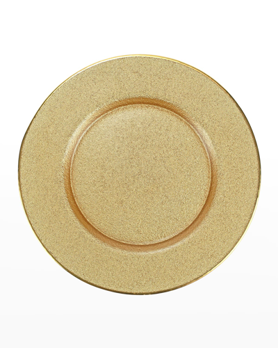 Vietri Metallic Glass Service Plate Charger