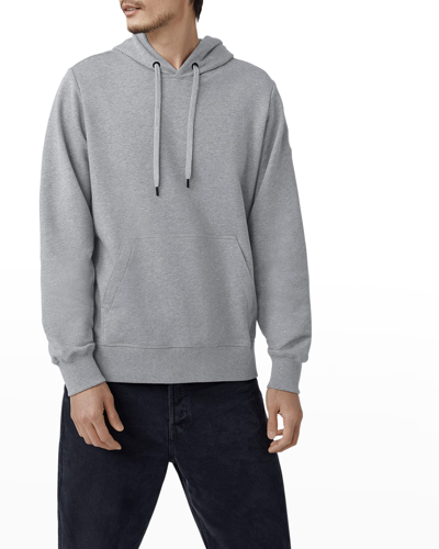Shop Canada Goose Men's Huron Pullover Hoodie In Stone Heather