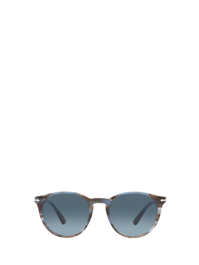 Shop Persol Po3152s Striped Blue Male Sunglasses