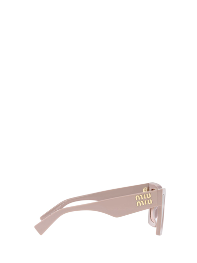 Shop Miu Miu Mu 08ws Pink Female Sunglasses