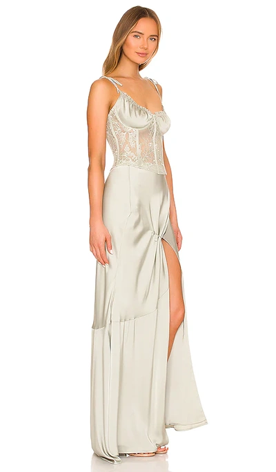 Shop V. Chapman Calla Lily Gown In Sage