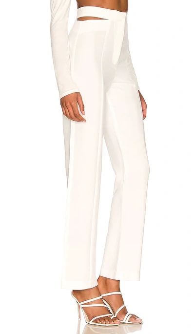 Shop Bardot Kylie Cut Out Pant In Ivory