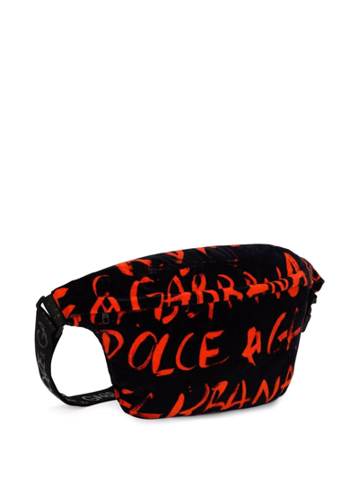 Dolce & Gabbana Logo-print Beach Set In Black