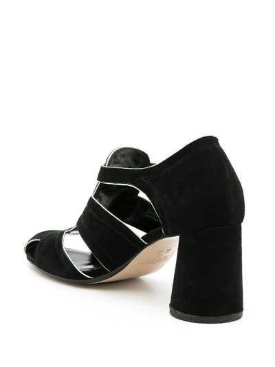 Sarah Chofakian Austin Caged Pumps In Black