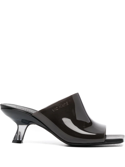 Vic Matie Shiny Slip-on 70mm Shoes In Braun