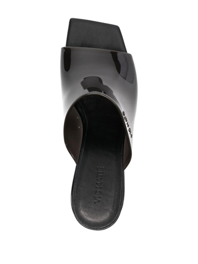 Vic Matie Shiny Slip-on 70mm Shoes In Braun