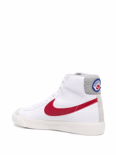 Shop Nike Blazer Mid '77 Lace-up Trainers In Weiss
