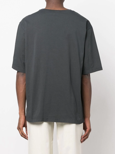 Shop Lemaire Pocket Cotton T-shirt In Grau