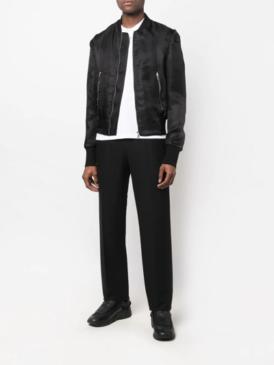 Shop Sapio Zipped-up Bomber Jacket In Schwarz