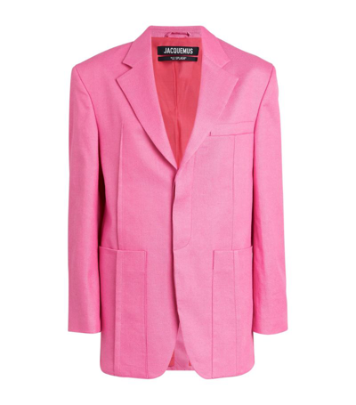 Shop Jacquemus La Veste D'homme Blazer In Pink