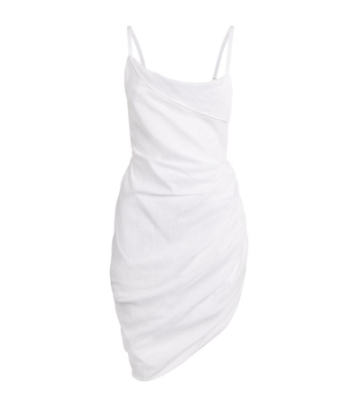 Shop Jacquemus La Saudade Mini Dress In White