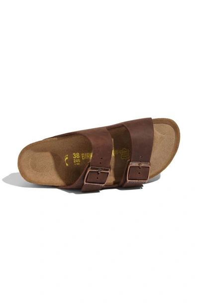 Shop Birkenstock Arizona Soft Footbed Sandal In Habana Leather