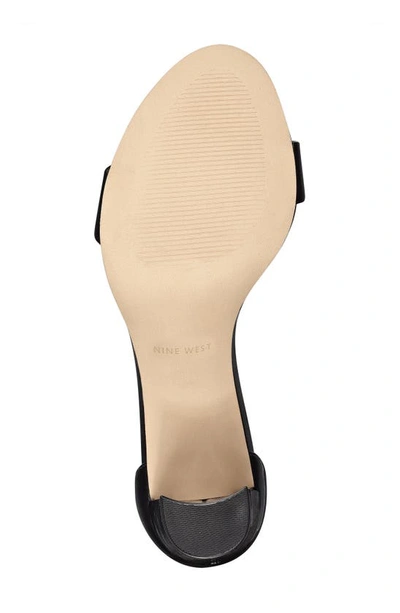 Shop Nine West Pruce Ankle Strap Sandal In Black Patent