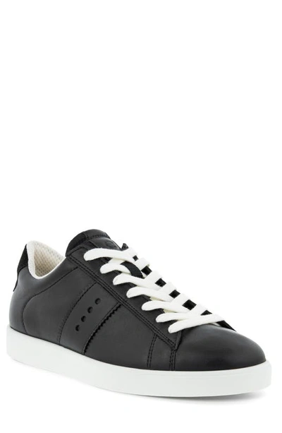 Shop Ecco Street Lite Retro Sneaker In Black/ Black