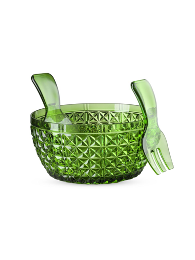 Shop Mario Luca Guisti Churchill Salad Bowl 3-piece Set In Green
