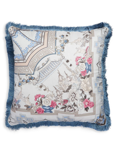 Shop Etro Cushion With Passementerie In Blue Multi