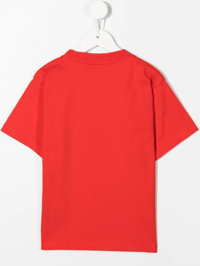 Shop Balenciaga Logo-print T-shirt In Red