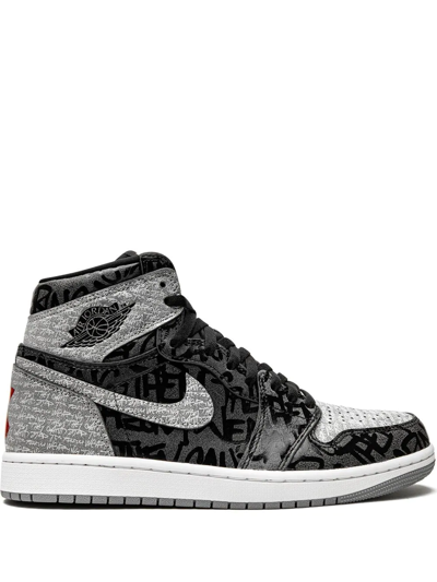 Shop Jordan Air  1 High "rebellionaire" Sneakers In Black