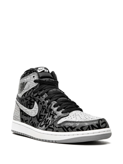 Shop Jordan Air  1 High "rebellionaire" Sneakers In Black