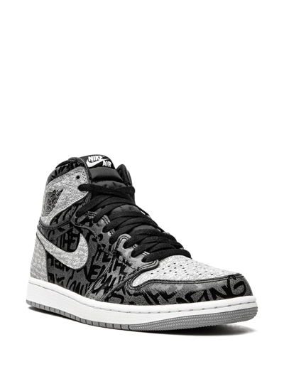 Jordan Air  1 High "rebellionaire" Sneakers In Black