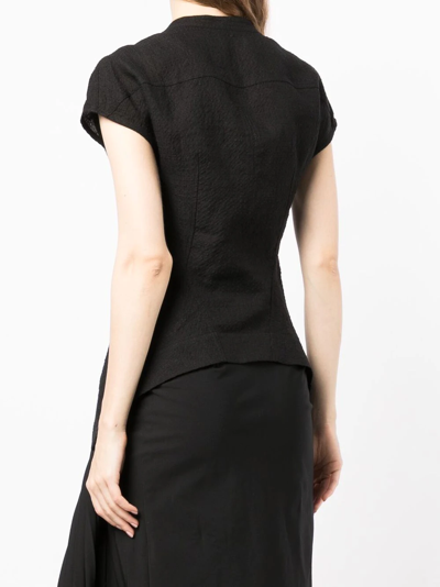 Rick Owens Naska V-neck Vest In Black