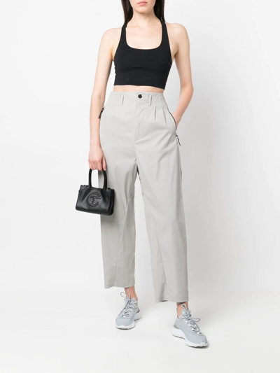 Nike Pleat-detail Zip-pockets Worker Pants In Grey