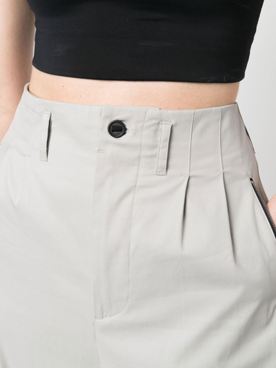 Nike Pleat-detail Zip-pockets Worker Pants In Grey