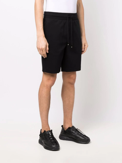 Shop Hugo Boss Logo-patch Drawstring Shorts In Black